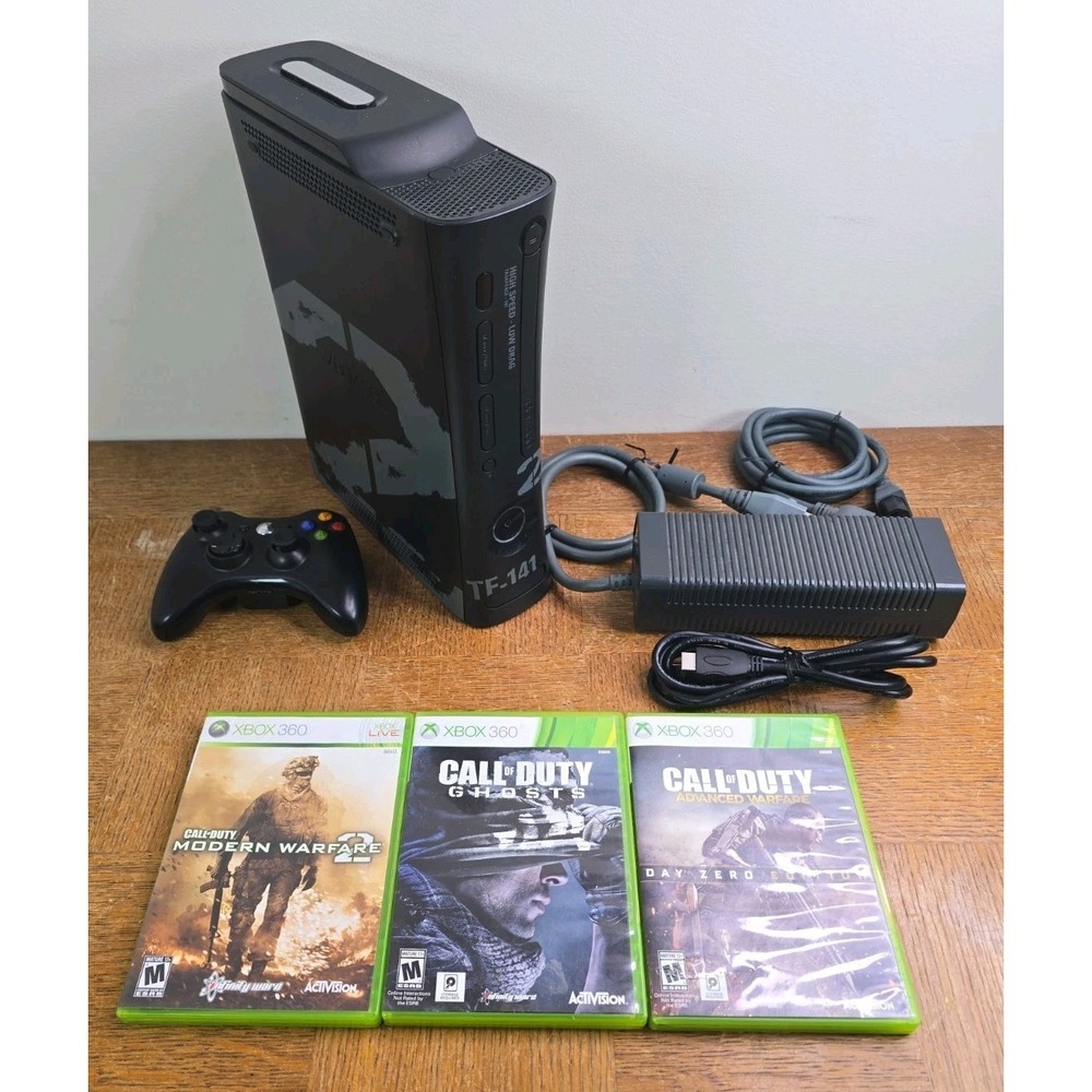 Microsoft Xbox 360 MW2 Limited Edition Console w/ Controller HDMI & Power Supply